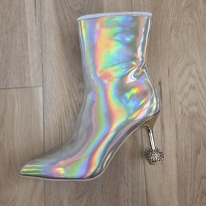 Holographic Boots Size 6